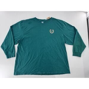 VS Victorias Secret Pink Shirt Sz XXL Crewneck Comfy Casual Campus Green